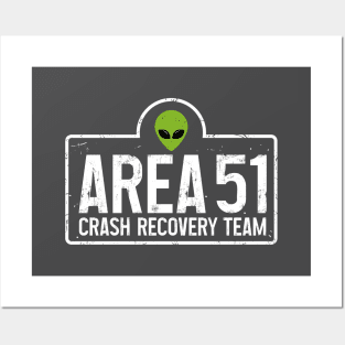 Area 51 Crash Recovery Team Design Posters and Art